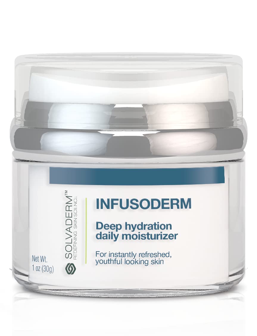 Solvaderm Infusoderm – Hydrating Antioxidant Face Serum with Hyaluronic Acid, Vitamin C & Plant Extracts for Plump, Radiant Skin – Boosts Moisture, Smooths Fine Lines – 1 fl oz