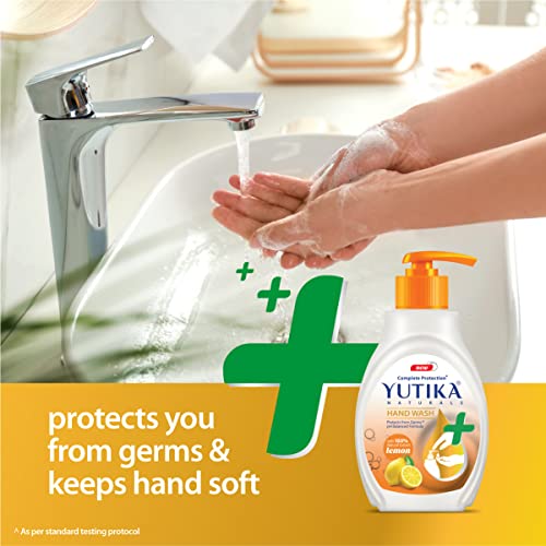 Image of Yuthika Hand Wash | Liquid Hand Wash with 100% Natural Lemon Extract | pH-Balanced Formula for Germ Protection | 500ml (Pack of 1)