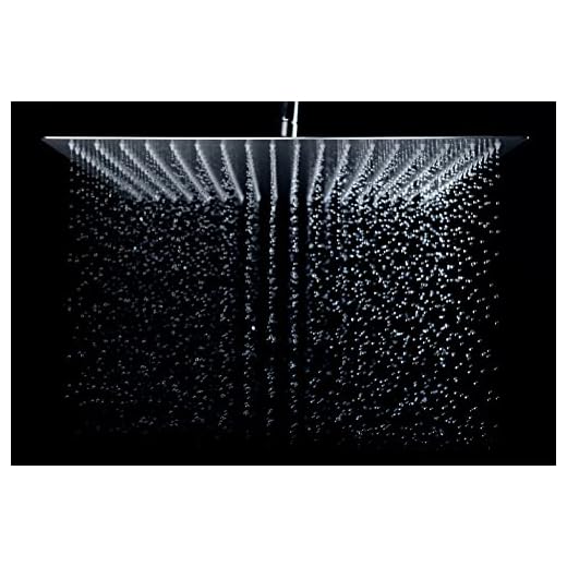 alcachofa de la Ducha Alcachofas fijas para Ducha cuadrada 304 Acero Inoxidable, 12 Pulgada Ultra-Delgado inyector de Ducha (30cm)