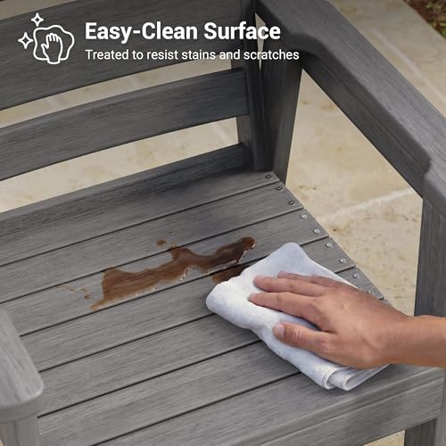 Image of HDPE Outdoor Dining Chairs Set of 2