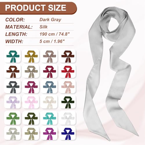 PATIKIL Stylish Ribbon Scarf2