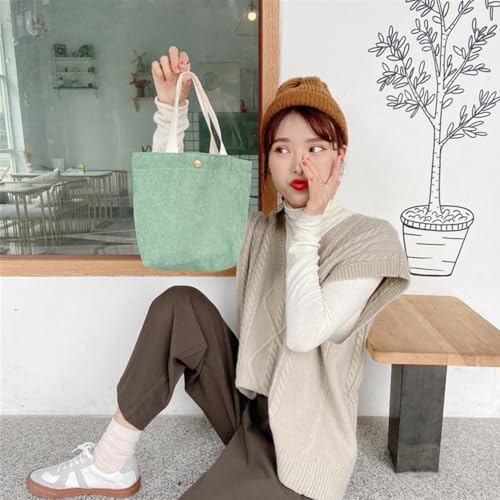 Bolso Tote pequeño Booge de pana 21 x 10 x 26 cm miniatura 6