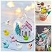 Kuanfine 60 Pcs Tiny Duck Figures Mini Resin Duck Miniature Bead Slime Charms for Dollhouse Garden Landscape Aquarium Decoration(Multicolored)