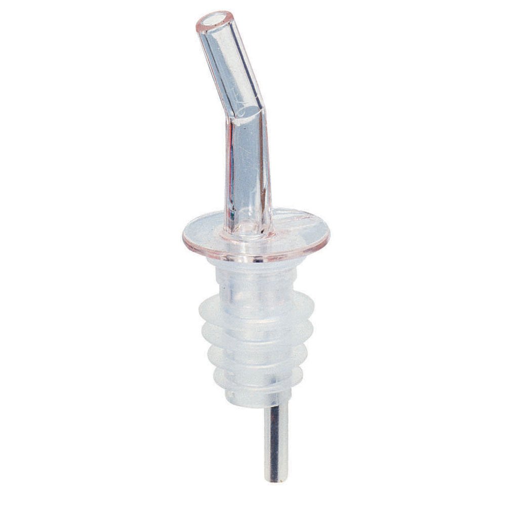 Whiskeygate Slow Pourer, Clear with No Collar, SAN Plastic, Ultrathane Cork, Durable and Precise, 12 Units by Spill-Stop – Plastic, Model 320-00