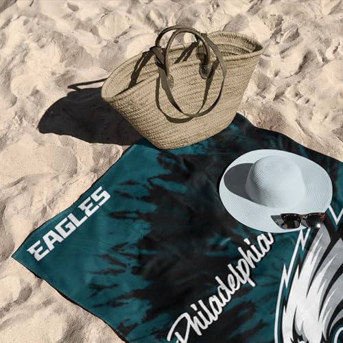 Image of Northwest NFL Philadelphia Eagles Unisex-Adult Beach Towel, 30 inch x 60 inch, Psychedelic
