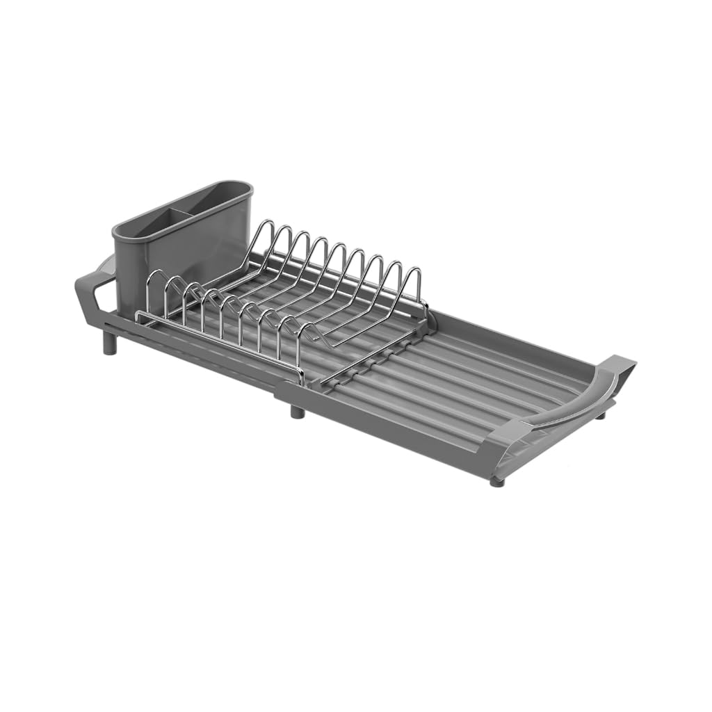 Unidad de almacenamiento flexible de cocina que resalta el metal inmunológico y aberturas de drenaje inclinadas para equipos y platos, 12.5 pulgadas de ancho