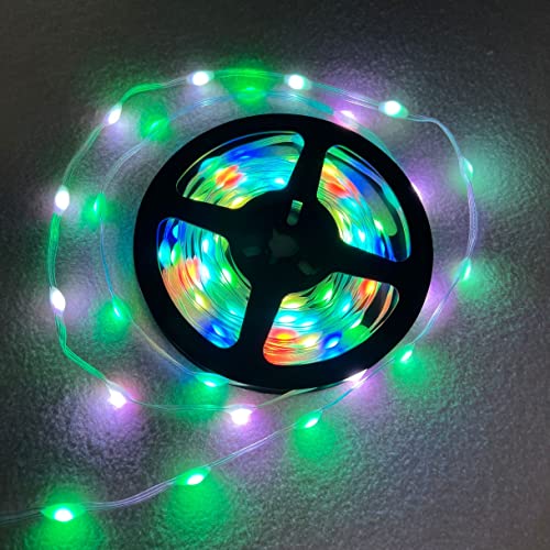 Tira de LED RGB WS2812 DC12V 5m 100 LEDs IP65 miniatura 3