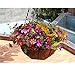 Mynse Flo Daisy Flower Artificial Hanging Plant Home Balcony Indoor Outdoor Decor Fake Flower Hanging Basket with Chain Flowerpot (Big Basket with Artificial Daisy Flowers) Flo