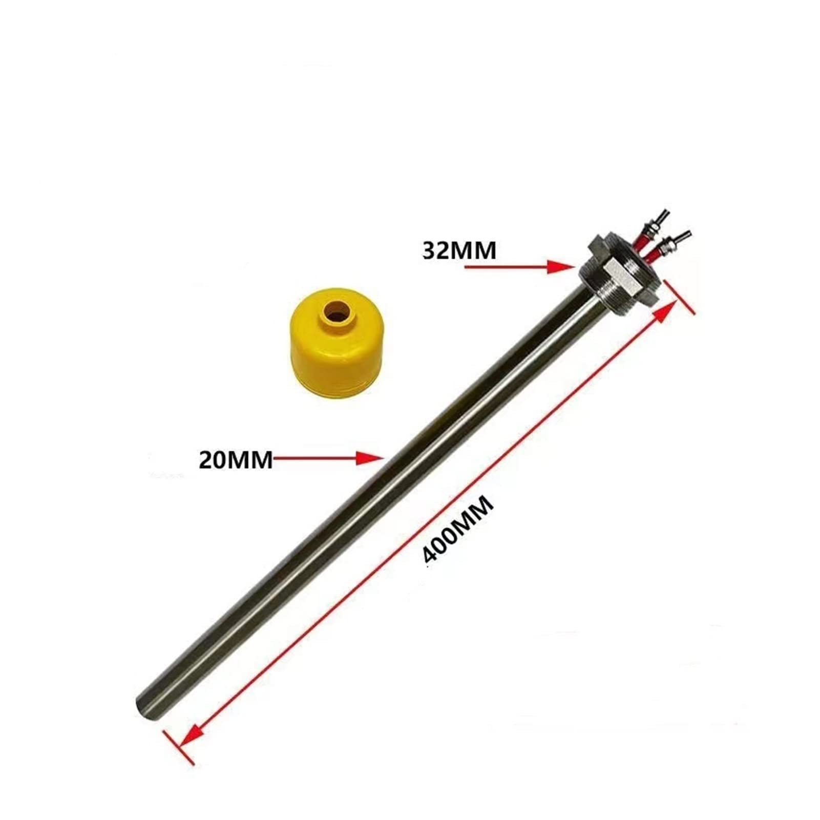 DN25 220V 4kW Carteler el Elemento de Calentamiento de Acero Inoxidable con 1 "BSP (3 Calentador de Agua de inmersión de Hilo de 2mm) Joyous