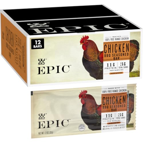 EPIC BBQ Chicken Protein Bar, Keto Consumer Friendly, 12 ct, 1.3oz bars - image 1