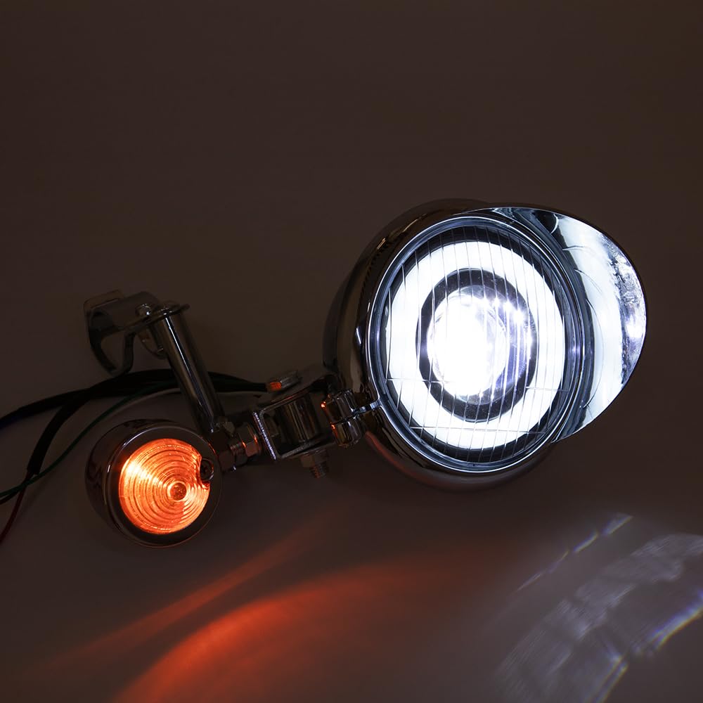 Motocyklowe reflektory przeciwmgielne LED Dodatkowe reflektory motocyklowe z uchwytem IP68 Wodoodporne białe światło dla Touring Road King Choppers Cruiser Custom