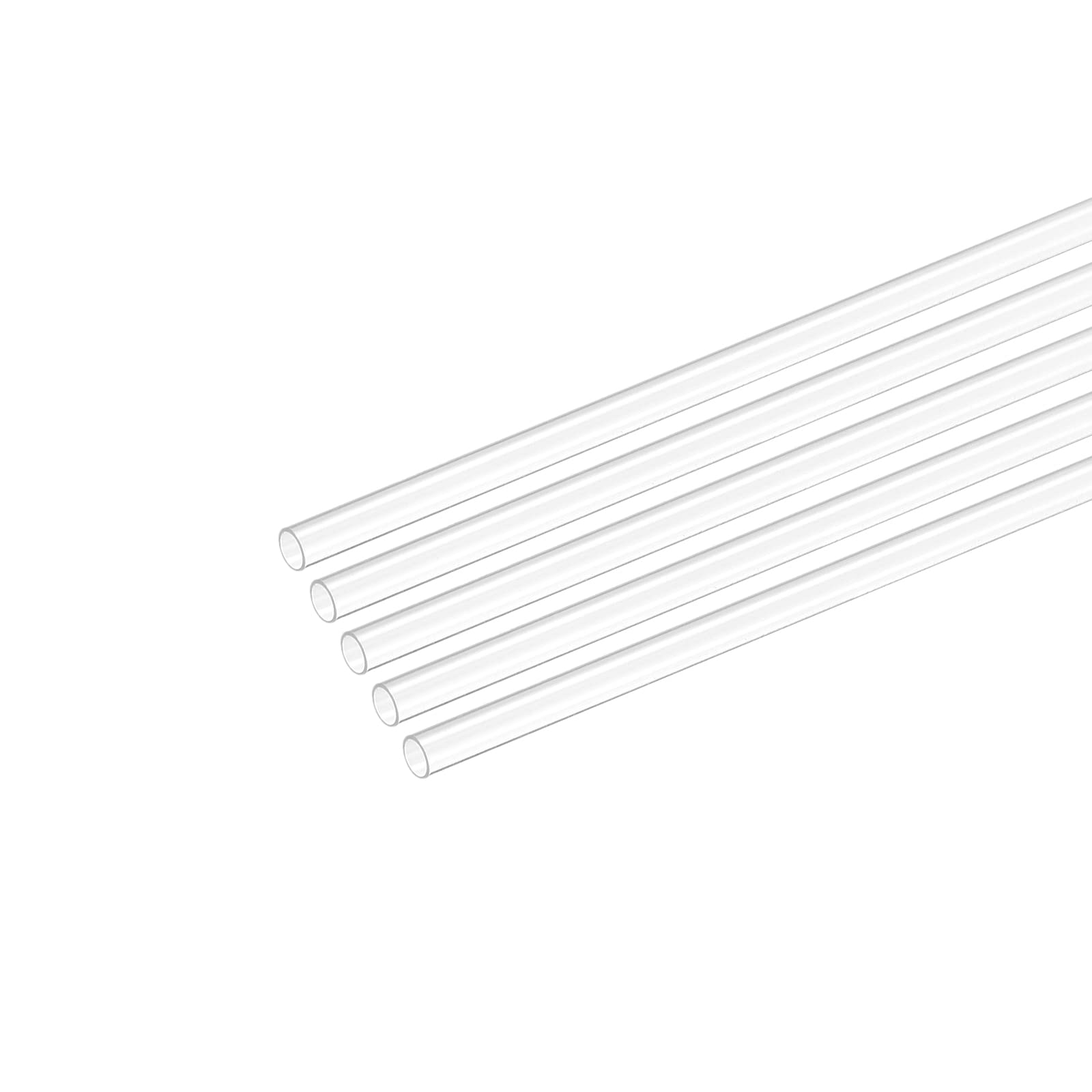 sourcing map Plastic Pipe Rigid Polycarbonate Round Tube Clear 0.16 ...