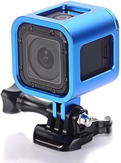 Aluminum Frame for GoPro Hero4 Session hero 5 session ,CNC Aluminum Alloy Solid Protective Case Skeleton with Screw and Wrench for Gopro Hero 4 hero5 Session Blue