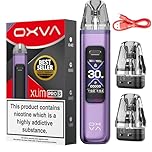 Oxva Xlim Pro 3 Vape Kit [Purple Silk] - Available in 9 colours - 2A Fast Charge, 1500mAh Battery, 30W Output, 1.05" HD Display, Auto Draw - Compatible with Full Xlim V2, V3, EZ Pods - No Nicotine
