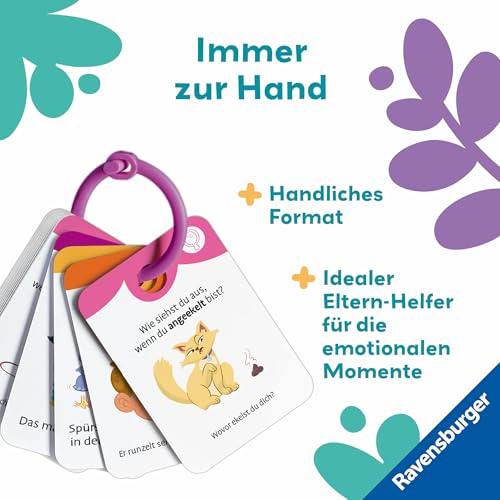 Ravensburger 12034057 Play+ Spiel und Mach mit! Karten: Entdecke die Gefühle - Activity Karten für Kleinkinder, Spielzeug ab 24 Monaten