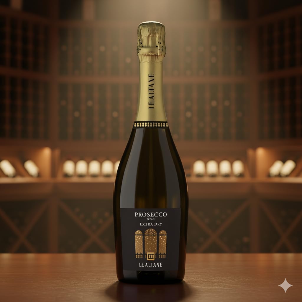 Le Altane Prosecco DOC Extra Dry - Spumante Bianco, 6 bottiglie