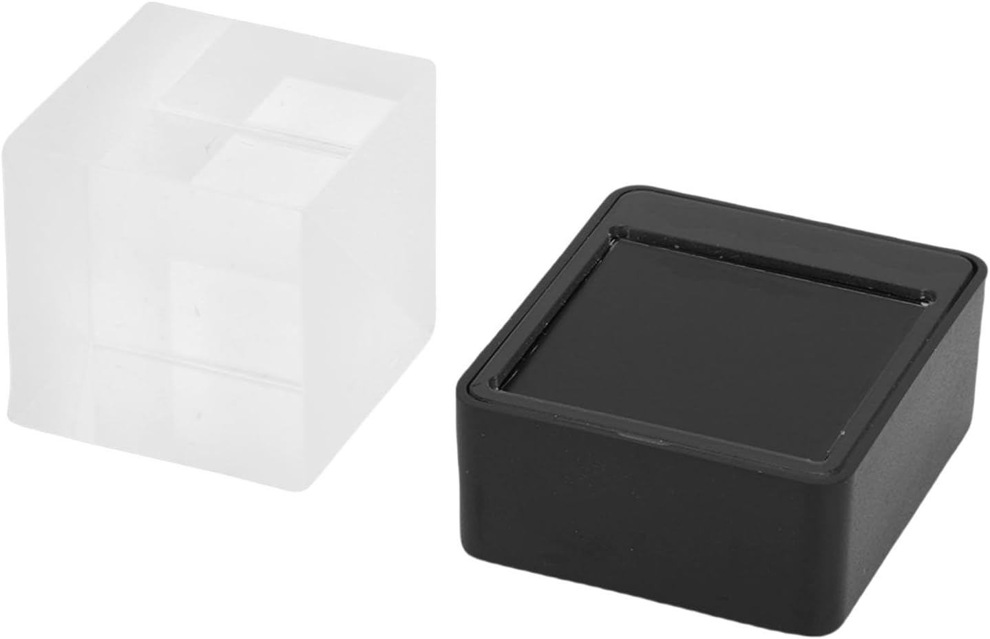 Zunate WiFi Weather Clock with Holographic Cube Display, GIF Animations Digital Clock, Electronic Photo Frame, Countdown Desktop Decor for Office Home, Real Time Weather (Black)