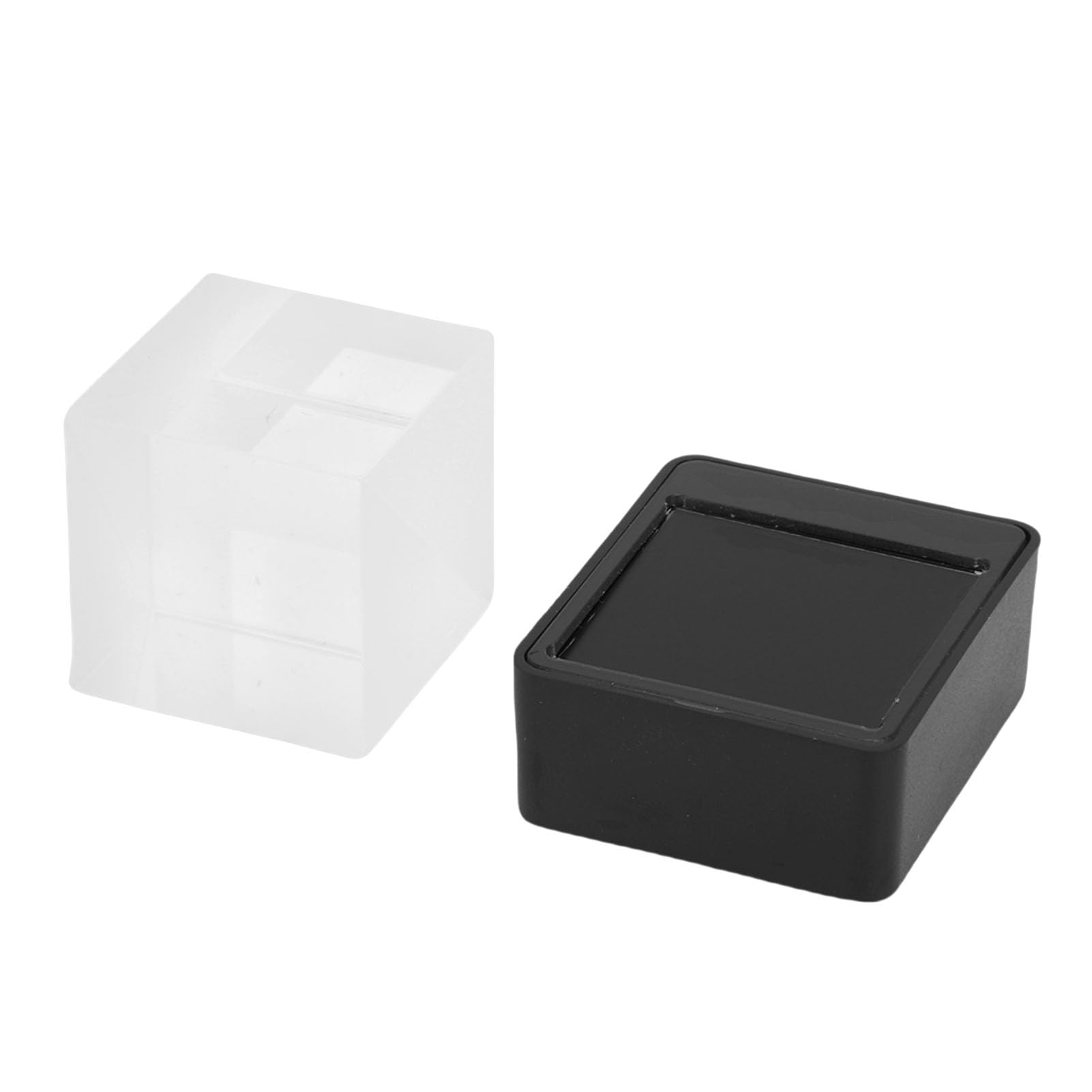 Intelligente Wetterstation, Mini-Hologramm-Würfel-Digitaluhr mit Temperatur- und Luftfeuchtigkeitsüberwachung, Echtzeit-Wetteraktualisierungen für das Desktop-Heimbüro (Black)