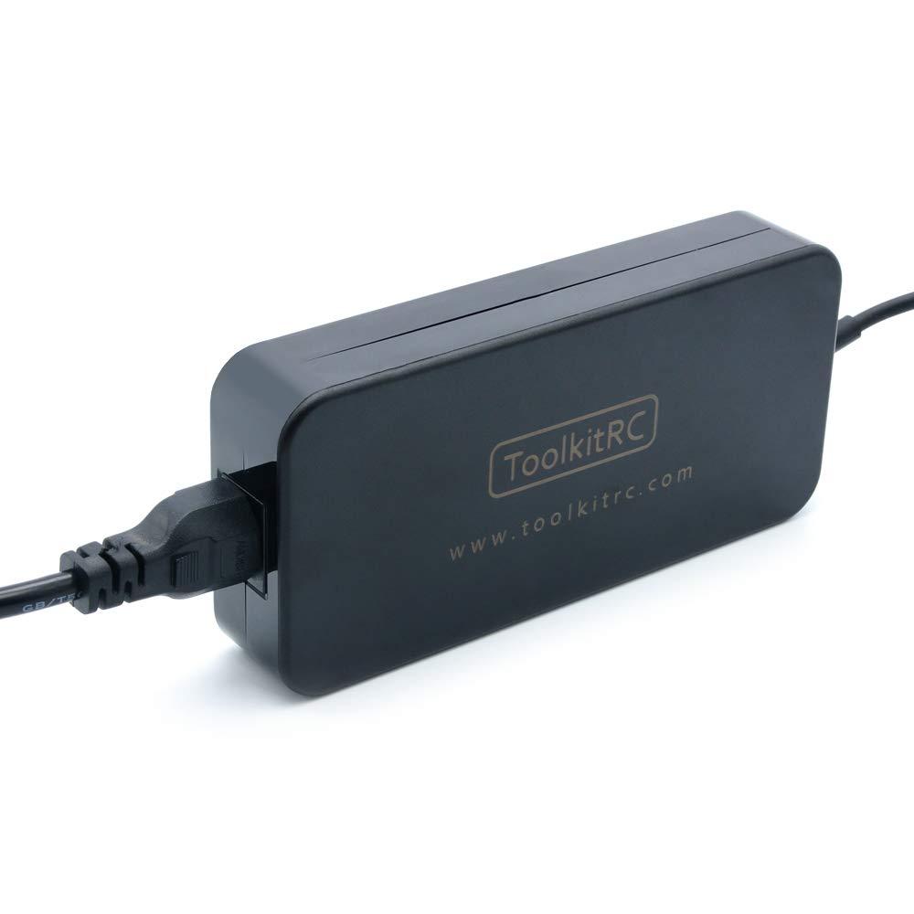 ToolkitRC Bloc d'alimentation AC 180 W Puissance de sortie XT60 Fiche 19,5 V 9,23 A pour chargeur de batterie RC LiPo Chargeur d'équilibre comme iSDT DC Chargeur prise UE