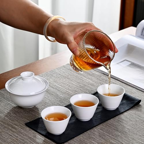 Kit thé Gaiwan portable pour infuser sans feuilles amères - 8