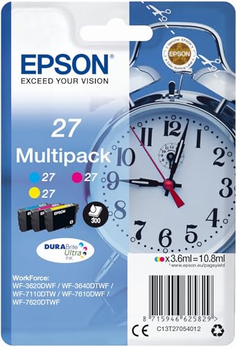 Epson Multipack 3 couleurs 27 DURABrite Ultra Ink pour Epson WorkForce WF-3620