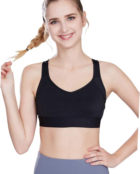 Amazon Teddy スポーツブラ 揺れない ヨガウェア ブラトップ カップ付き クロスデザイン 通気性 Yoga051 フィットネス トレーニング スポーツブラ 通販