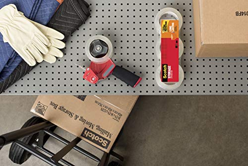 Scotch Long Lasting Storage Packaging Tape, 1.88" X 54.6 Yd, Designed For Storage And Packing, Stays Sealed In Weather Extremes, 3" Core, Clear, 4 Rolls (3650-4) #TOP3