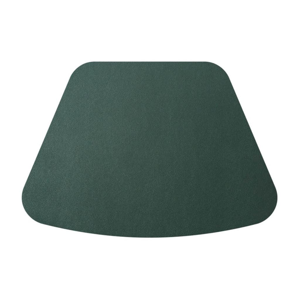 Set de table rond en cuir imperméable et isolant thermique pour assiettes x4
