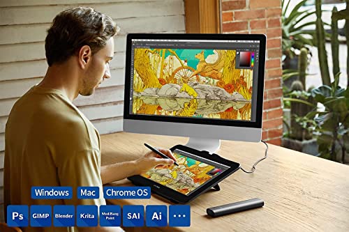 Image of Drawing Tablet with Screen XPPen Artist Pro 16TP Touch Screen 4K UHD Computer Graphics Tablet 15.6inch Graphic Drawing Monitor Creative Pen Display Drawing Touch Screen with 92% Adobe RGB
