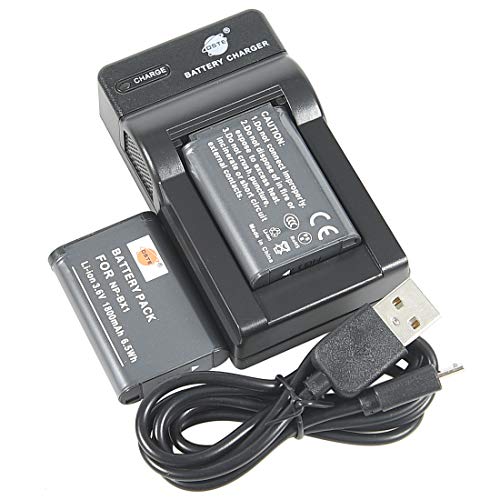 DSTE NP-BX1 Li-Ion Batería (2 Paquetes) Traje y Cargador Micro USB para Sony ZV-1F DSC-HX300...