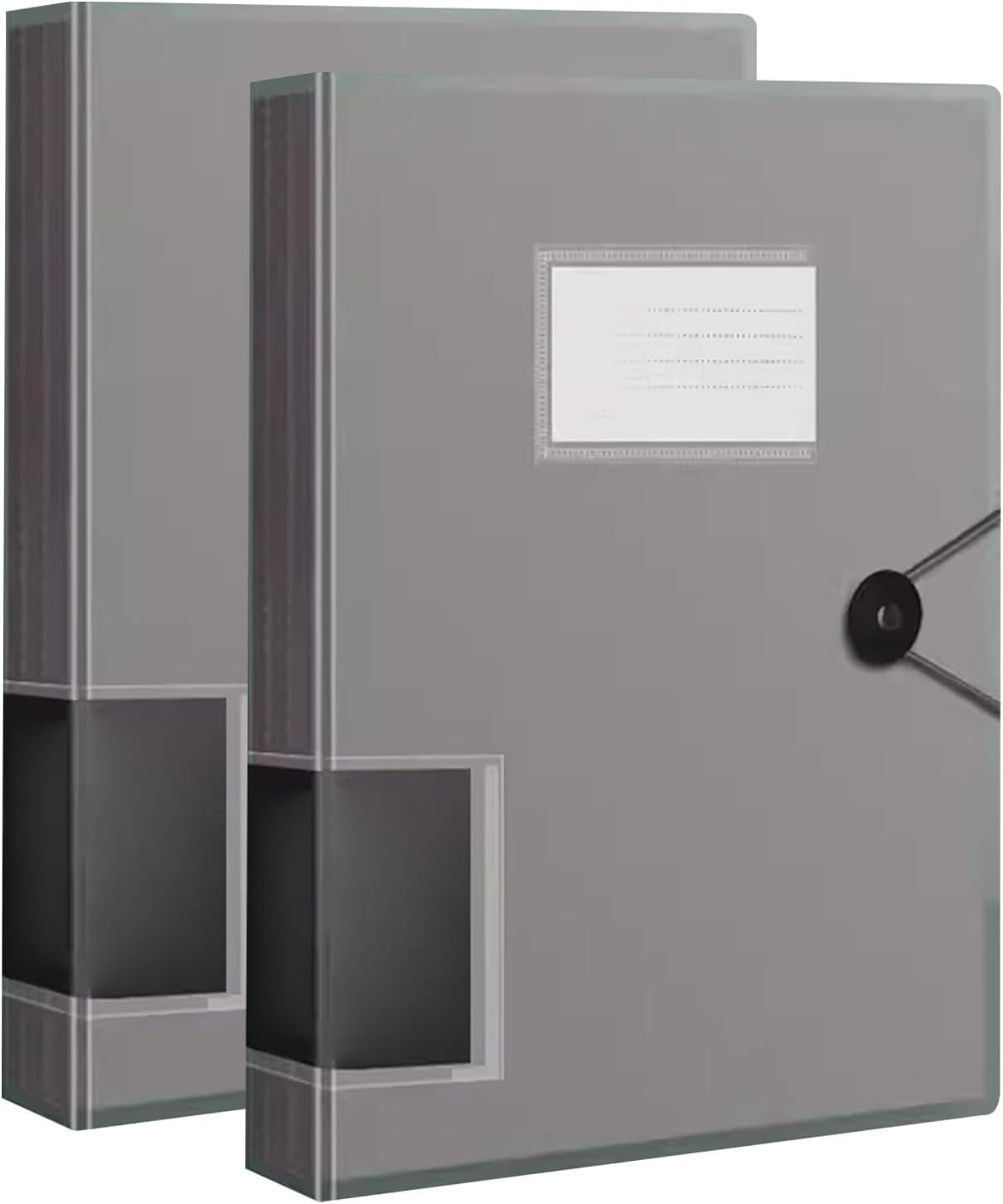 Aktenordner, Ordner for Dokumente, Ordner, 2 Stück, Sichtbuch-Aktenordner mit 80 Fächern, A4-Dokumentenprojekt-Präsentationsordner