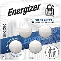 4-Pack Energizer 3V Lithium Coin Batteries with 3-in-1 Child Shield