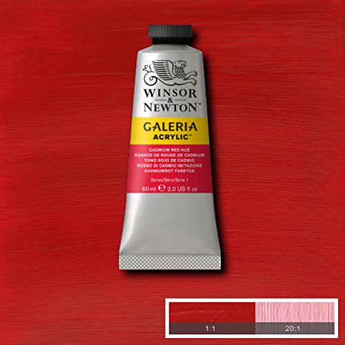 Winsor & Newton Galeria Acrylic Paint Medium Tube 60ml AVAILABLE (Cadmium Red Hue)