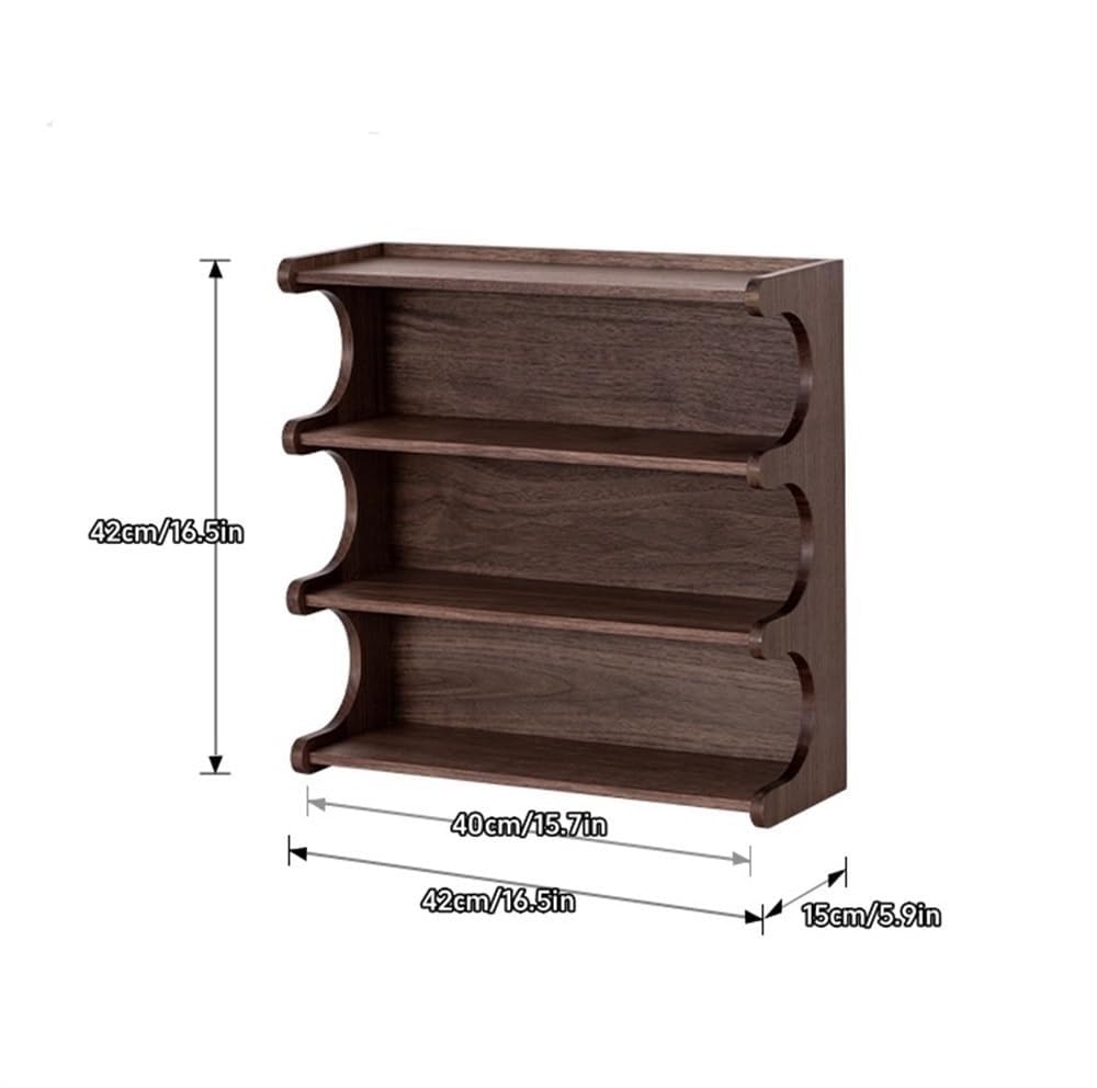 Generisch Tassenhalter, 3-stöckiger Kaffeetassenhalter aus Holz – Stabiler Tassenständer für Küche und Haushalt – Mehrstufiger Präsentationsständer, Robustes Holzdesign, platzsparender Organizer