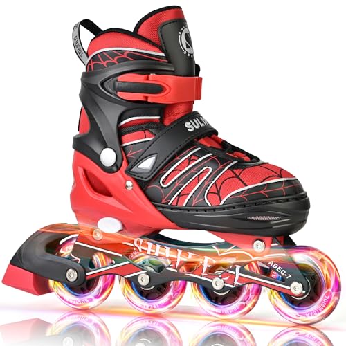 SULIFEEL Inline Skates with Blades for Kids Boys Y