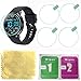 OCTelect Tempered glass screen protector for Donerton Smart Watch screen protector with four pieces in one pack with round screen