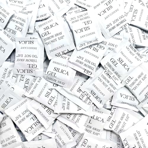 100PCS 5Gram Silica Gel Packets - Desiccant Packs for Storage, Moisture Absorber for Electronic Products, Jewelry, Cameras, Clothes, Books, Iron Tools, Precision Instruments