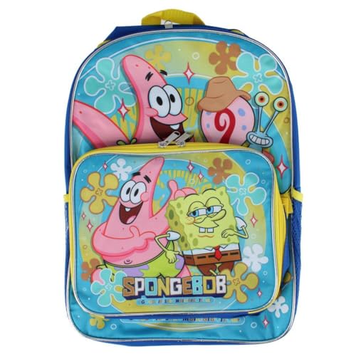 Nick Nickelodeon Kids SpongeBob Mochila e Lancheira, Azul, One Size, Mochila