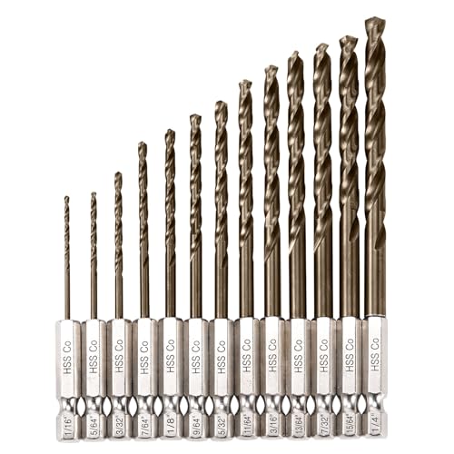 Sinyeenglon Hex Shank Cobalt Drill Bit Set