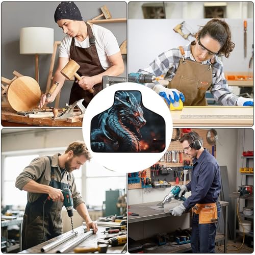 Delantal de trabajo ajustable unisex con 8 bolsillos miniatura 6
