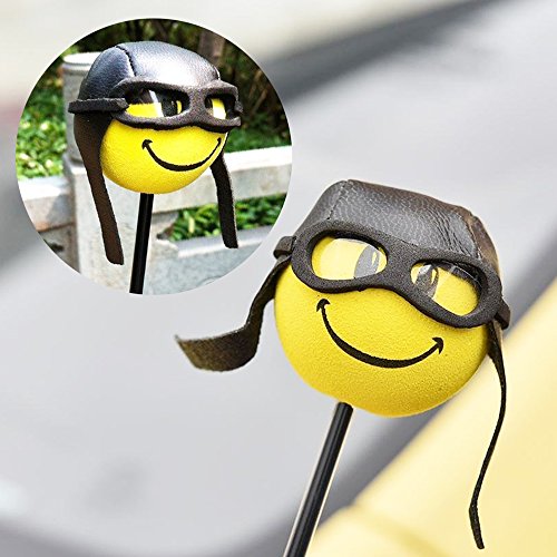 Tickas Car Antenna Hat Ball Styling Roof Ornament Yellow Little Cute Car Foam Balls/Antenna Balls for Cars
