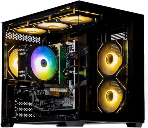 IPASON Gaming Desktop, Intel i5 12400F, RTX 4060 8GB,16GB DDR4 RAM, 1TB M.2 NVMe SSD, WiFi, Air Cooler, RGB Fans,Pc for GamingDesignOffice, Prebuilt Gaming Pc