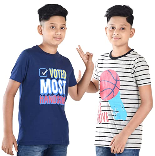 Image of Clothe Funn Boys T-Shirts Round Neck (Pack of 2)