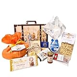 Speciale Italia – Viaggio di Pasqua, Cesto Regalo Gastronomico Pasquale con Colomba, Uovo di Cioccolato, Salumi e Specialità Italiane