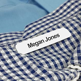 Iron on School Name Labels for Uniform, Simple to Use Name Tapes/Tags for Children's Clothing (50)
