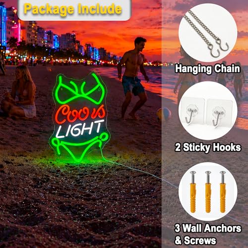 Panneau néon LED vert Crs Light décoratif avec alimentation USB - 6