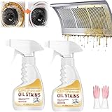 All-purpose Kitchen Pots and Pan Cleaner, Clean Kitchen Oil Stains, Upgrade Heavy Duty Foam Cleaner, Portable Degreasing Spray for Range Hoods, Ovens, Stoves, Countertops, etc (2 Pcs)