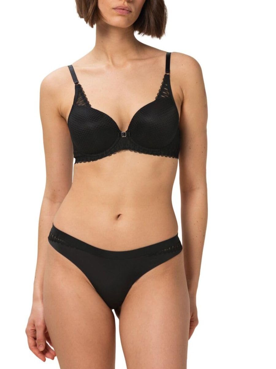 Triumph Damen BH Aura Spotlight WHP, mit Bügel, Gepolstert, Verstellbare Träger, 85B, Schwarz