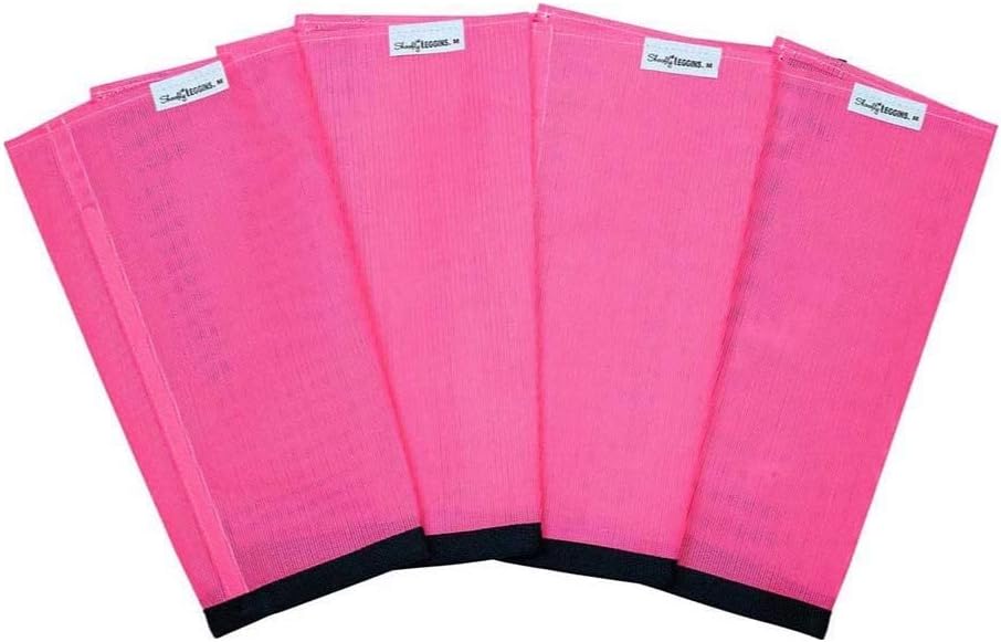 SHOOFLY Horse Leggins, Patented Loose Fitting Boots, Breathable Plastic Mesh (Pink/Medium)