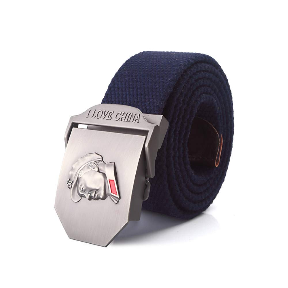 HUYUEXIN Men Military Tactical Canvas Belt - 3D Great Leader Plus Size Quick Release Buckle Webbing, 1.5" Extra Long Heavy-Duty Nylon Outdoor Belts, Training Sports Jeans 200Cm